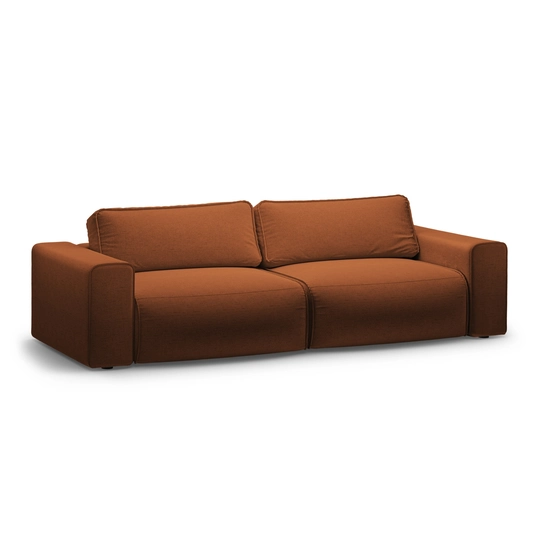 Sofa With Bed Function And Box, "Victor", 3 Seats, 246x100x83, Brick