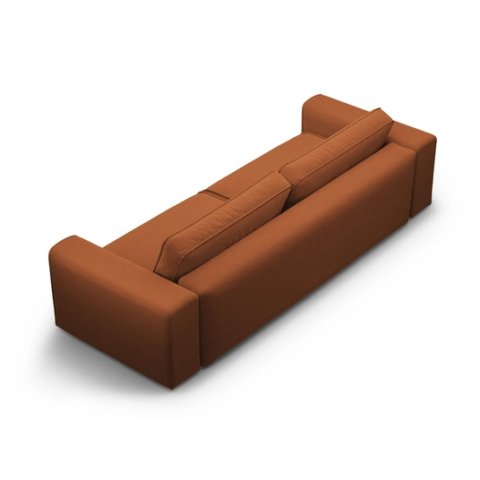 Sofa With Bed Function And Box, "Victor", 3 Seats, 246x100x83, Brick