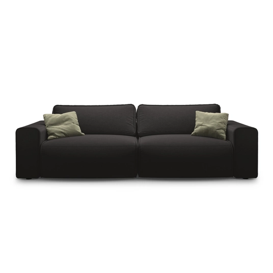 Sofa With Bed Function And Box, "Victor", 3 Seats, 246x100x83, Black
