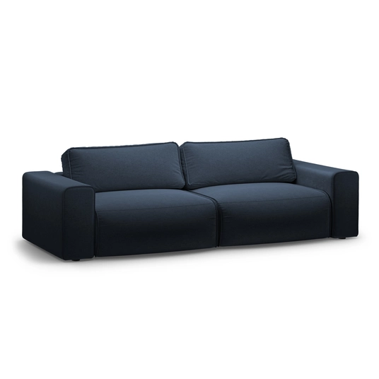 Sofa With Bed Function And Box, "Victor", 3 Seats, 246x100x83, Royal Blue