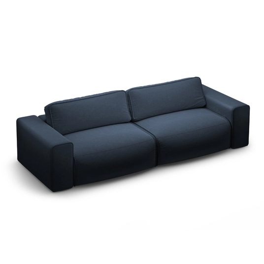 Sofa With Bed Function And Box, "Victor", 3 Seats, 246x100x83, Royal Blue