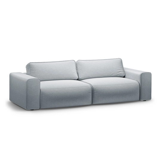 Sofa With Bed Function And Box, "Victor", 3 Seats, 246x100x83, Light Grey