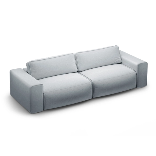 Sofa With Bed Function And Box, "Victor", 3 Seats, 246x100x83, Light Grey