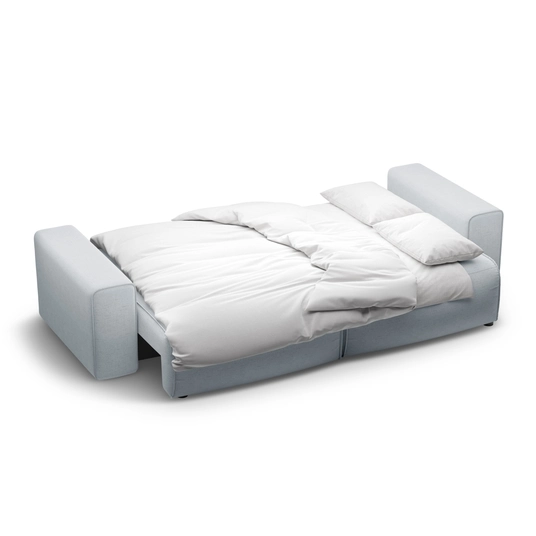 Sofa With Bed Function And Box, "Victor", 3 Seats, 246x100x83, Light Grey