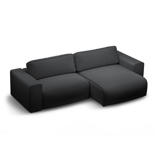 Right Corner Sofa With Bed Function And Box, "Victor", 3 Seats, 246x148x83, Anthracite