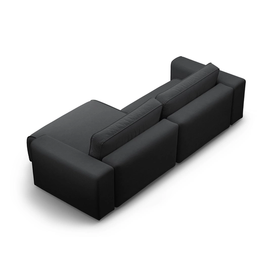 Right Corner Sofa With Bed Function And Box, "Victor", 3 Seats, 246x148x83, Anthracite