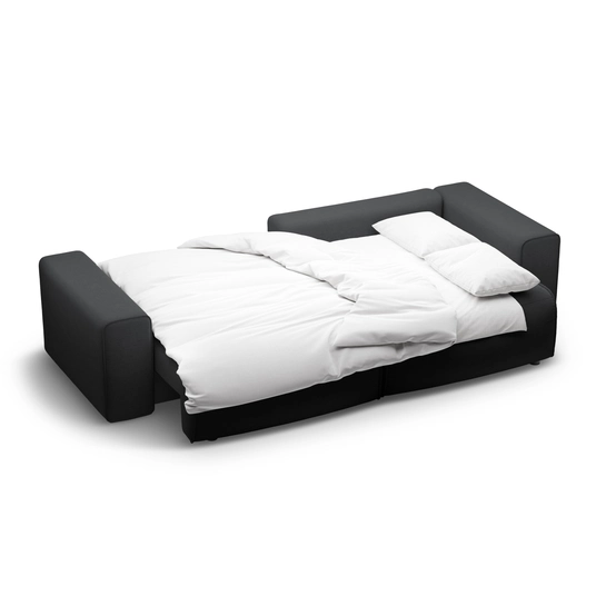 Right Corner Sofa With Bed Function And Box, "Victor", 3 Seats, 246x148x83, Anthracite