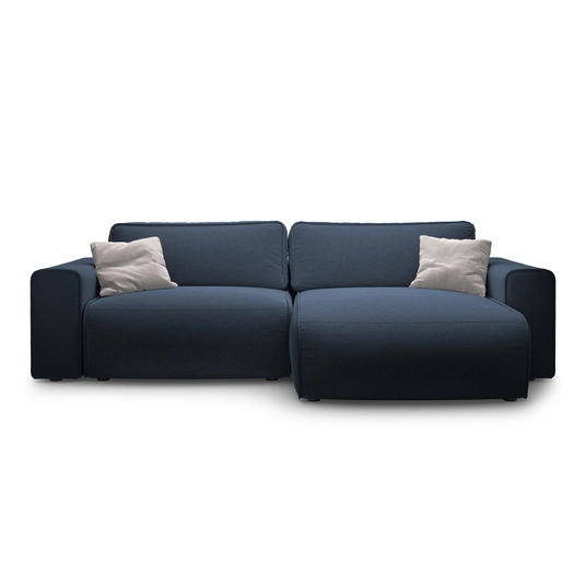 Right Corner Sofa With Bed Function And Box, "Victor", 3 Seats, 246x148x83, Royal Blue