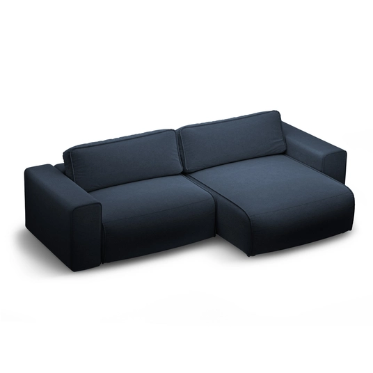 Right Corner Sofa With Bed Function And Box, "Victor", 3 Seats, 246x148x83, Royal Blue
