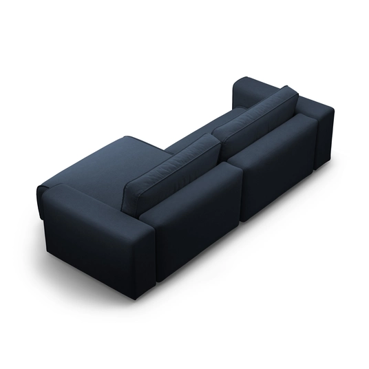 Right Corner Sofa With Bed Function And Box, "Victor", 3 Seats, 246x148x83, Royal Blue