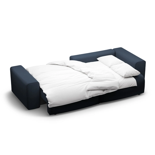 Right Corner Sofa With Bed Function And Box, "Victor", 3 Seats, 246x148x83, Royal Blue
