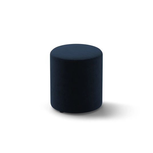 Velvet Pouf, "Dia", 1 Seat, 40x40x45, Royal Blue