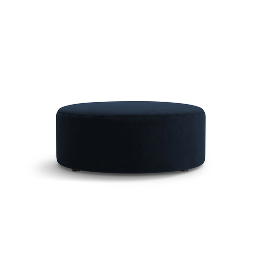 Velvet Pouf, "Dia", 1 Seat, 90x90x35, Royal Blue
