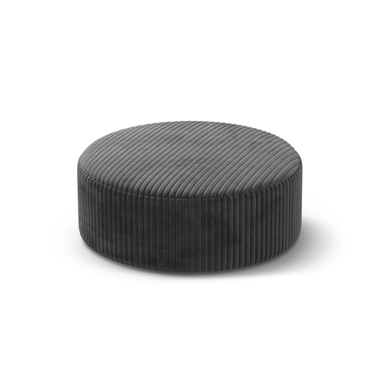 Pouf, "Dia", 1 Seat, 90x90x35, Grey
