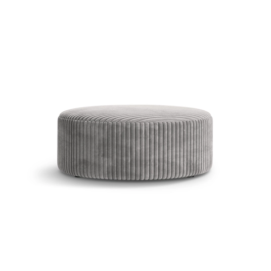 Pouf, "Dia", 1 Seat, 90x90x35, Light Grey