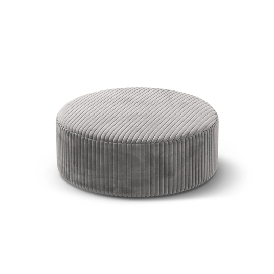 Pouf, "Dia", 1 Seat, 90x90x35, Light Grey
