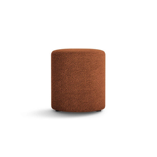 Boucle Pouf, "Dia", 1 Seat, 40x40x45, Brick