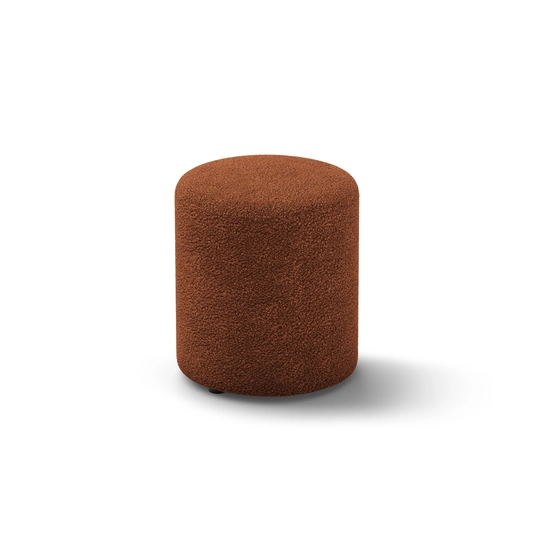 Boucle Pouf, "Dia", 1 Seat, 40x40x45, Brick