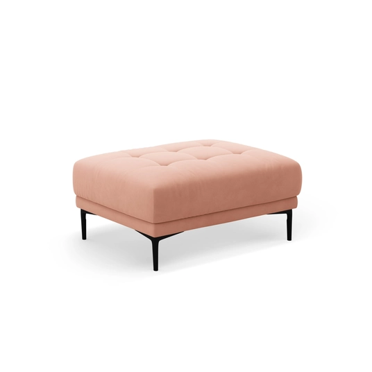 Sametist pouf, "Bemy", 1 iste, 100x70x46, roosa