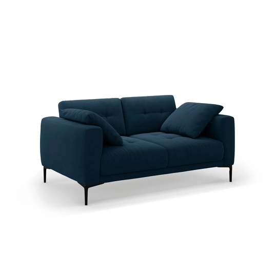 Velvet Sofa, "Bemy", 2 Seats, 170x102x86, Royal Blue