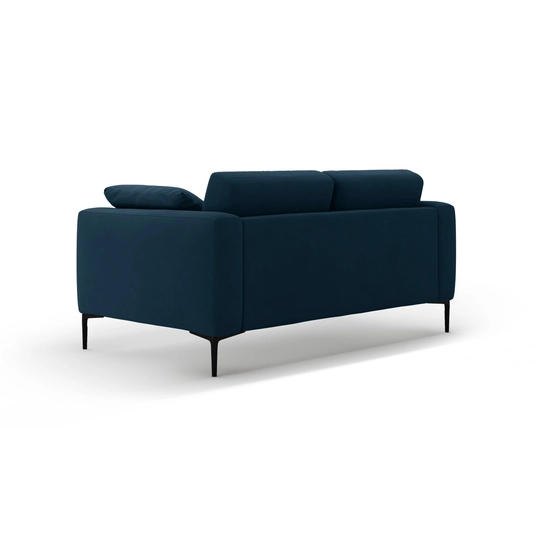 Velvet Sofa, "Bemy", 2 Seats, 170x102x86, Royal Blue
