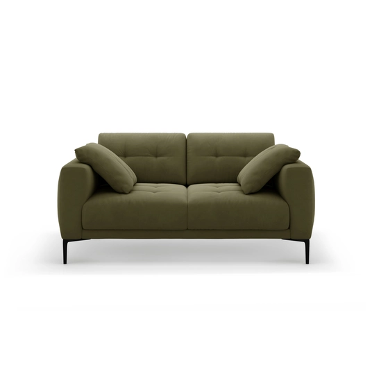 Velvet Sofa, "Bemy", 2 Seats, 170x102x86, Green