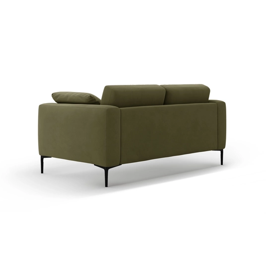 Velvet Sofa, "Bemy", 2 Seats, 170x102x86, Green