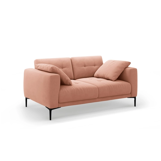 Velvet Sofa, "Bemy", 2 Seats, 170x102x86, Pink