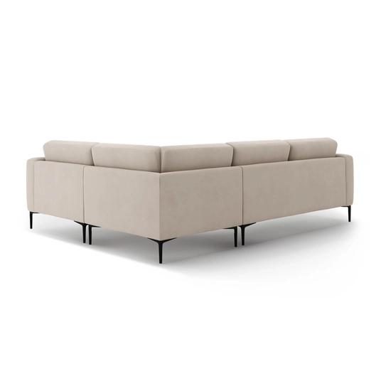 Right Velvet Sofa, "Bemy", 4 Seats, 290x200x86, Beige