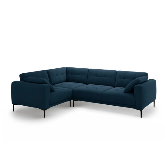 Left Velvet Sofa, "Bemy", 4 Seats, 290x200x86, Royal Blue