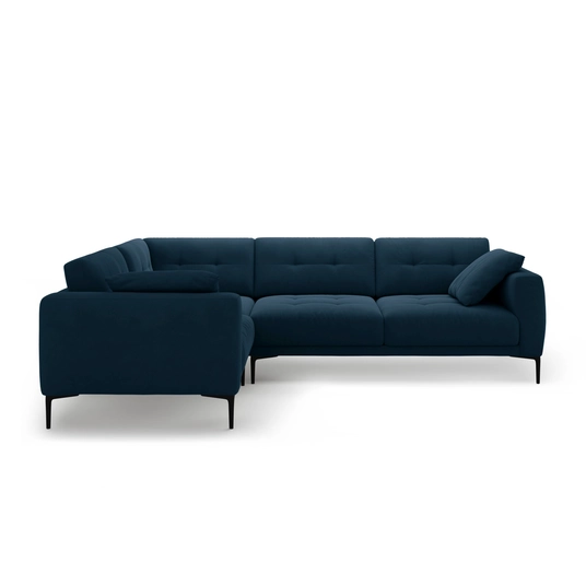 Left Velvet Sofa, "Bemy", 4 Seats, 290x200x86, Royal Blue