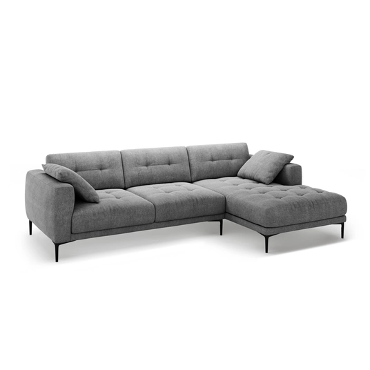Right Corner Sofa, "Bemy", 3 Seats, 295x174x86, Grey