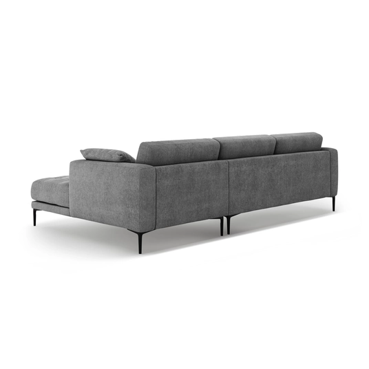 Right Corner Sofa, "Bemy", 3 Seats, 295x174x86, Grey