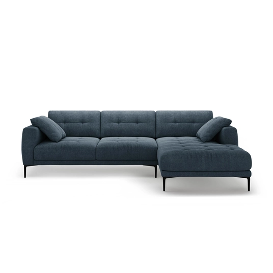 Right Corner Sofa, "Bemy", 3 Seats, 295x174x86, Dark Blue
