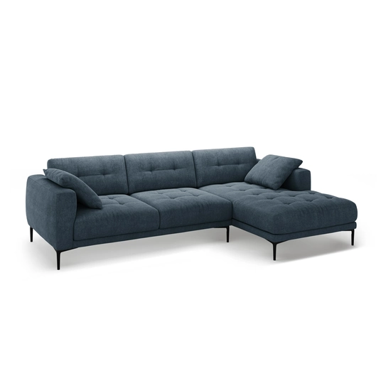 Right Corner Sofa, "Bemy", 3 Seats, 295x174x86, Dark Blue