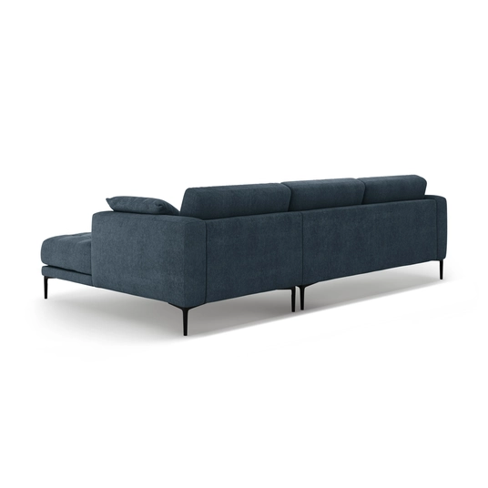Right Corner Sofa, "Bemy", 3 Seats, 295x174x86, Dark Blue