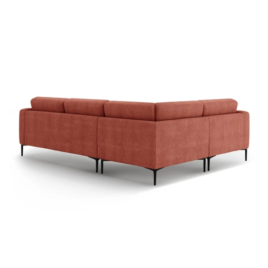 Left Corner Sofa, "Bemy", 4 Seats, 290x200x86, Coral