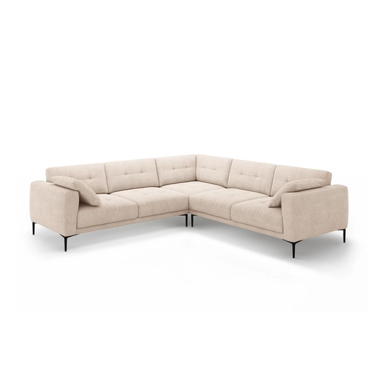 Symmetrical Corner Sofa, "Bemy", 5 Seats, 290x290x86, Sand