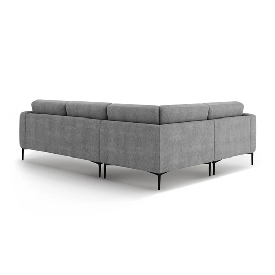 Left Corner Sofa, "Bemy", 4 Seats, 290x200x86, Grey