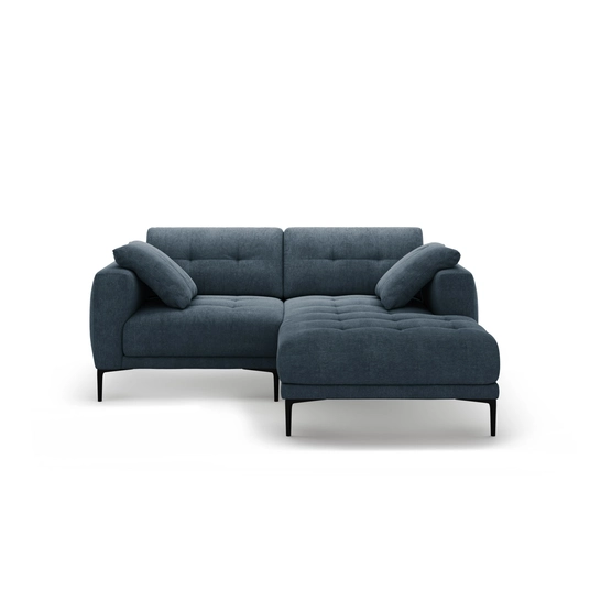 Right Corner Sofa, "Bemy", 2 Seats, 205x174x86, Dark Blue