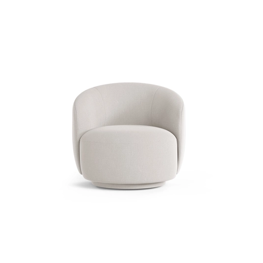 Swivel Armchair, "Letizia", 1 Seat, 86x83x76.5, Light Beige