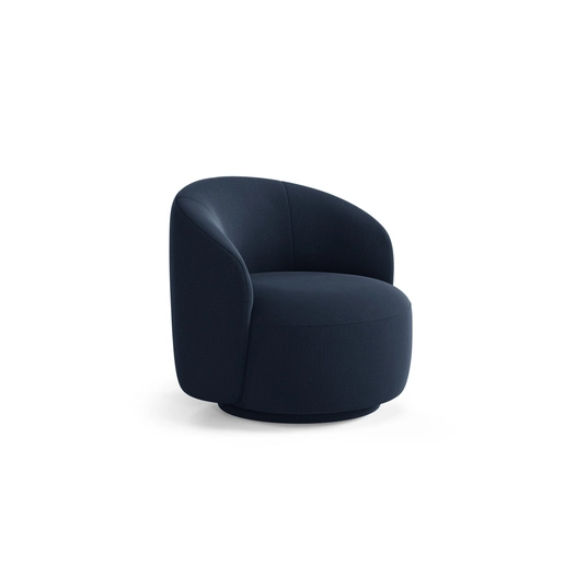 Swivel Armchair, "Letizia", 1 Seat, 86x83x76.5, Royal Blue