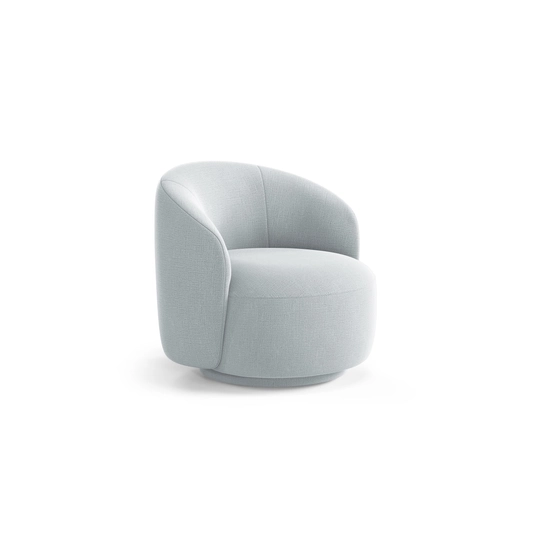Swivel Armchair, "Letizia", 1 Seat, 86x83x76.5, Light Grey