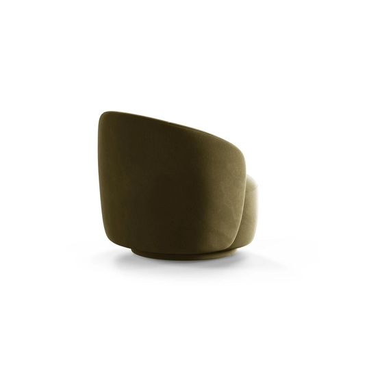 Swivel Velvet Armchair, "Letizia", 1 Seat, 86x83x76.5, Light Green