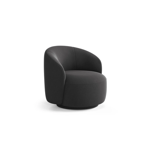 Swivel Armchair, "Letizia", 1 Seat, 86x83x76.5, Anthracite