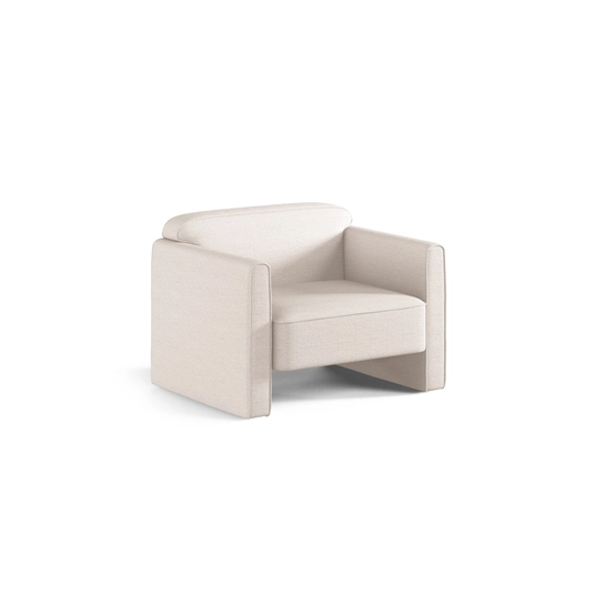 Armchair, "Abby", 1 Seat, 90x80x69, Beige