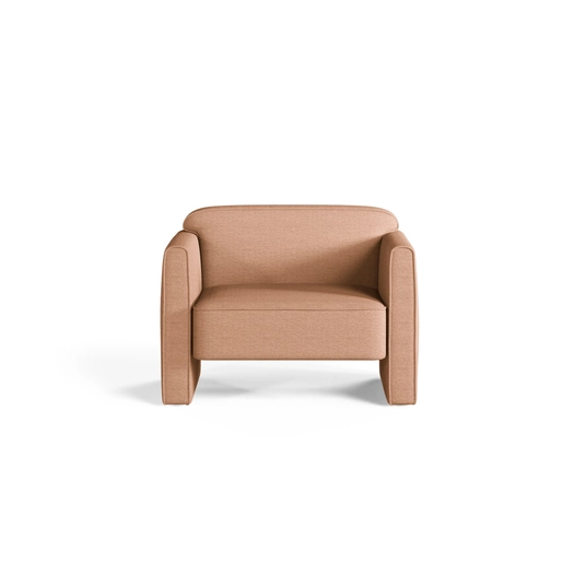 Armchair, "Abby", 1 Seat, 90x80x69, Peach