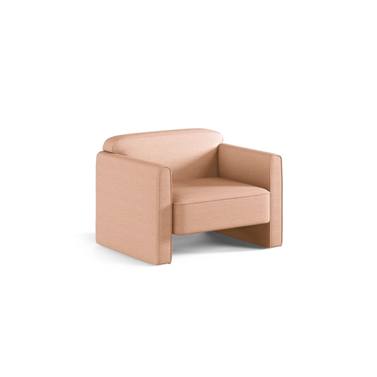 Armchair, "Abby", 1 Seat, 90x80x69, Peach