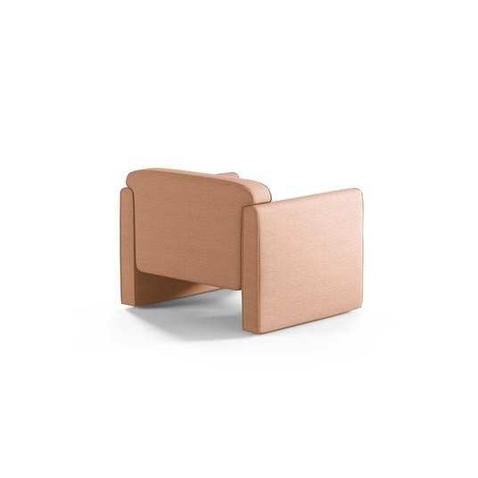 Armchair, "Abby", 1 Seat, 90x80x69, Peach