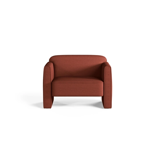 Armchair, "Abby", 1 Seat, 90x80x69, Terracotta